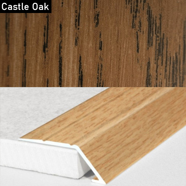 Self Adhesive Aluminium Door Threshold Ramp with Wood Effect