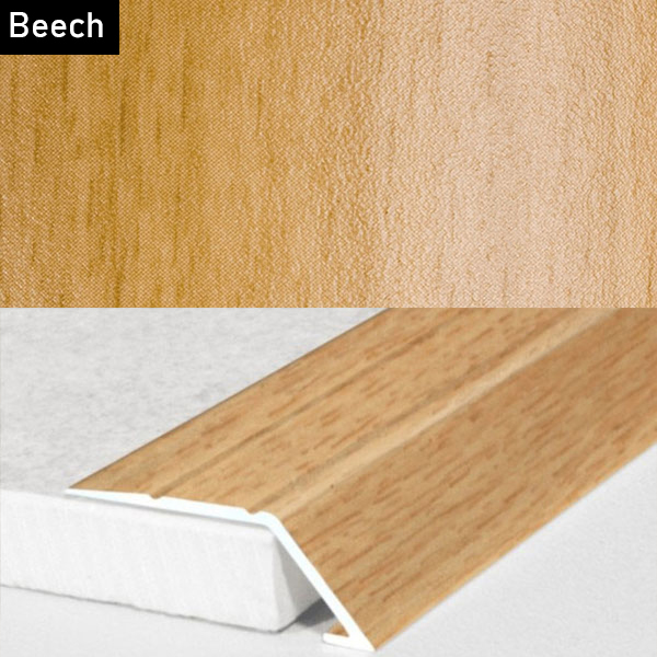 Self Adhesive Aluminium Door Threshold Ramp with Wood Effect