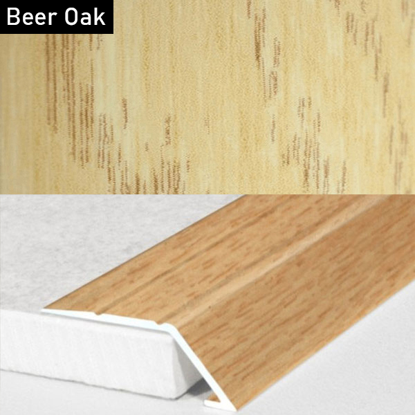 Self Adhesive Aluminium Door Threshold Ramp with Wood Effect