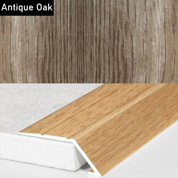 Self Adhesive Aluminium Door Threshold Ramp with Wood Effect