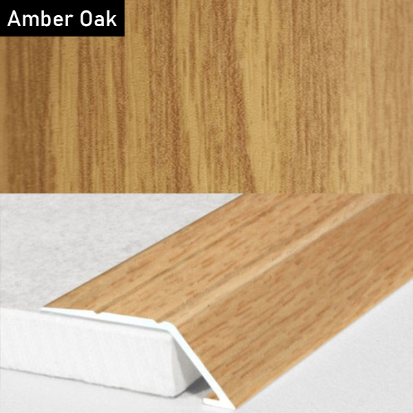 Self Adhesive Aluminium Door Threshold Ramp with Wood Effect
