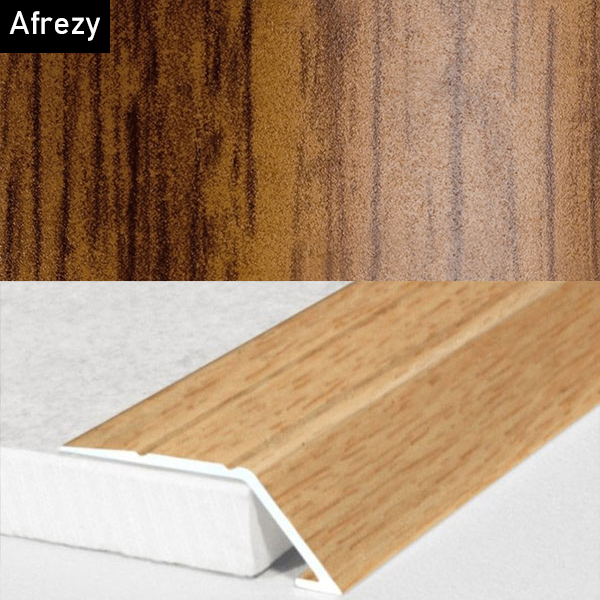 Self Adhesive Aluminium Door Threshold Ramp with Wood Effect