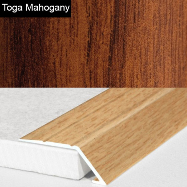 Self Adhesive Aluminium Door Threshold Ramp with Wood Effect