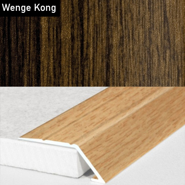 Self Adhesive Aluminium Door Threshold Ramp with Wood Effect