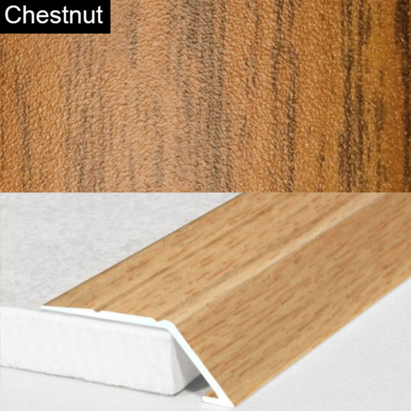 Self Adhesive Aluminium Door Threshold Ramp with Wood Effect