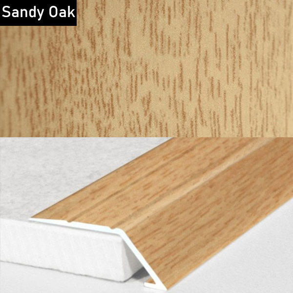 Self Adhesive Aluminium Door Threshold Ramp with Wood Effect