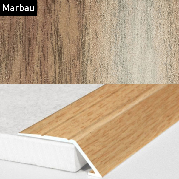 Self Adhesive Aluminium Door Threshold Ramp with Wood Effect
