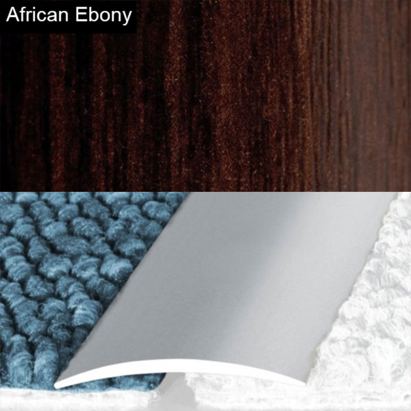 Self Adhesive Aluminium Door Threshold Wood Effect Flat Strip