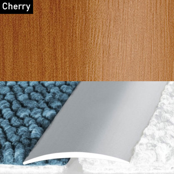 Self Adhesive Aluminium Door Threshold Wood Effect Flat Strip
