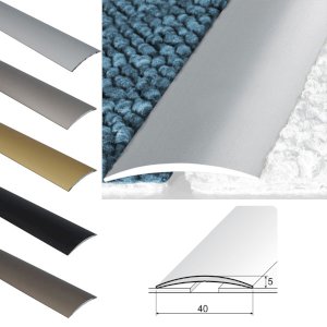 Aluminium Self Adhesive Door Thresholds For Connecting Wooden & Carpet Floors