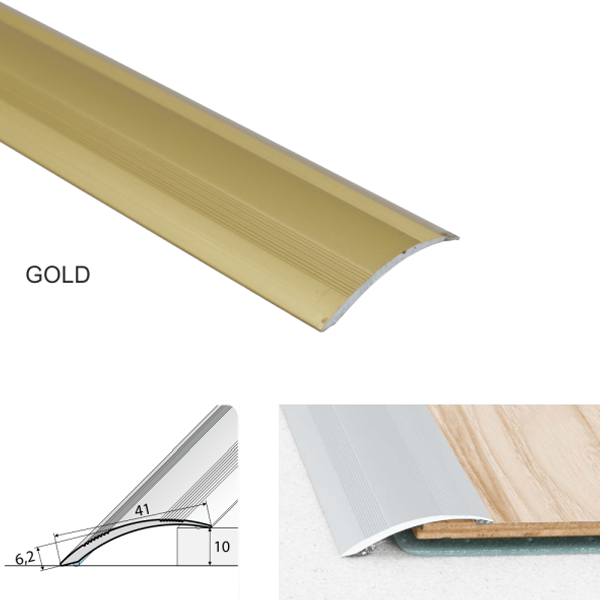 Aluminium Self Adhesive Door Thresholds For Wooden & Carpet Vinyl Flooring