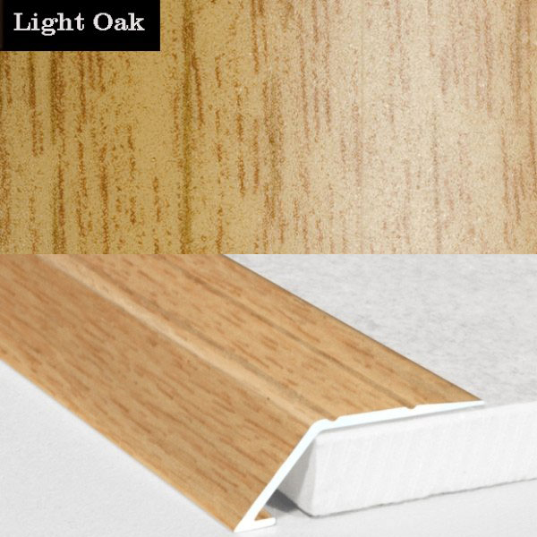 Aluminium Self Adhesive Wood Effect Door Threshold Ramp  