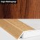 Aluminium Self Adhesive Wood Effect Door Threshold Ramp  