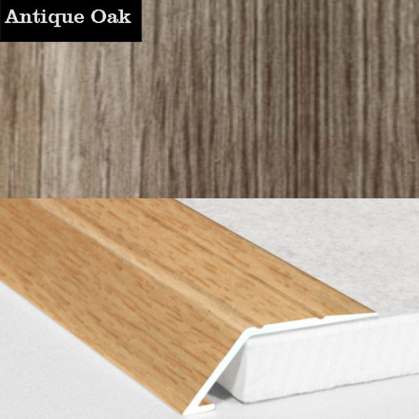 Aluminium Self Adhesive Wood Effect Door Threshold Ramp  