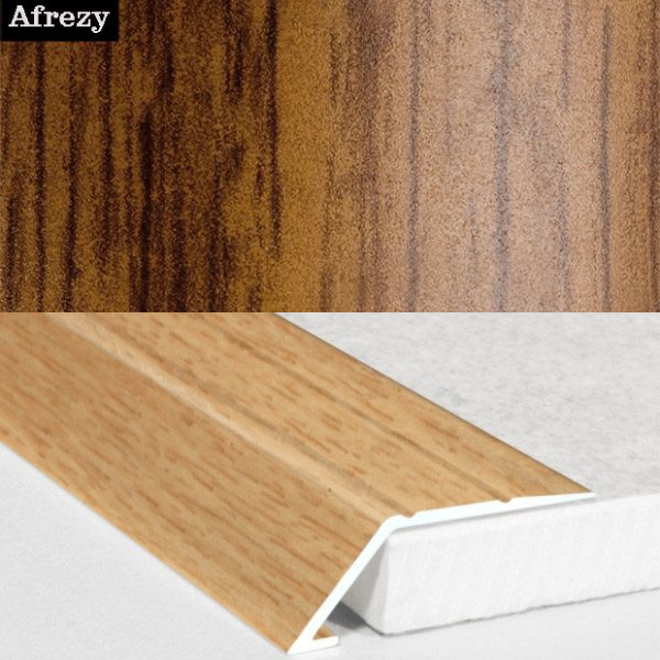 Aluminium Self Adhesive Wood Effect Door Threshold Ramp  