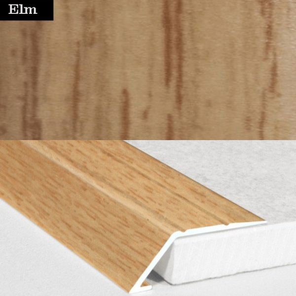 Aluminium Self Adhesive Wood Effect Door Threshold Ramp  