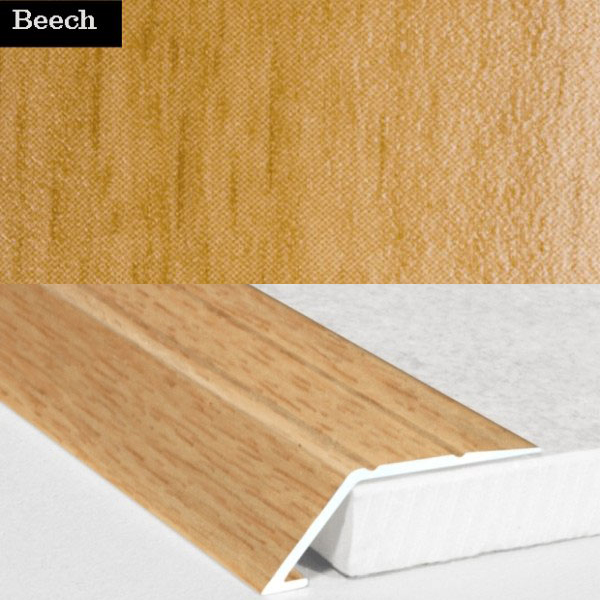 Aluminium Self Adhesive Wood Effect Door Threshold Ramp  