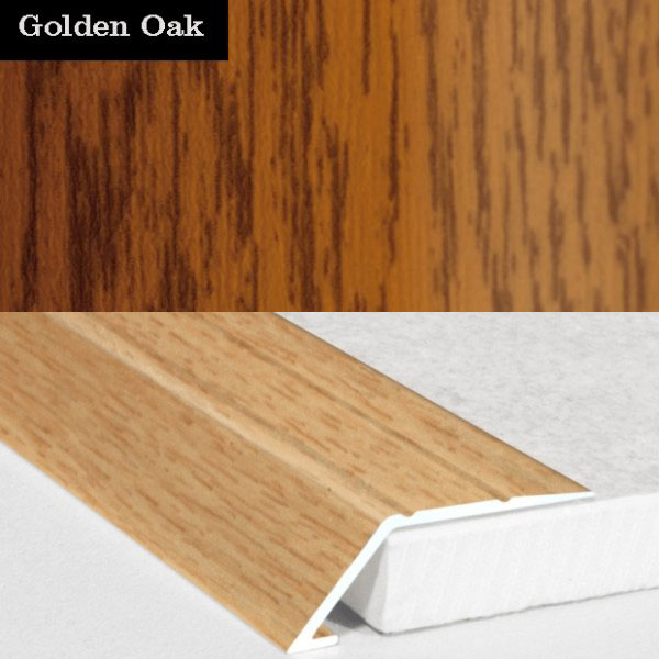 Aluminium Self Adhesive Wood Effect Door Threshold Ramp  