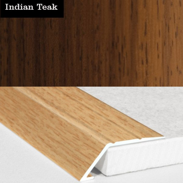 Aluminium Self Adhesive Wood Effect Door Threshold Ramp  