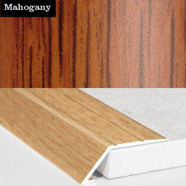 Aluminium Self Adhesive Wood Effect Door Threshold Ramp  