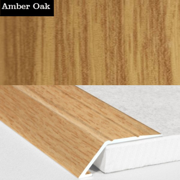 Aluminium Self Adhesive Wood Effect Door Threshold Ramp  