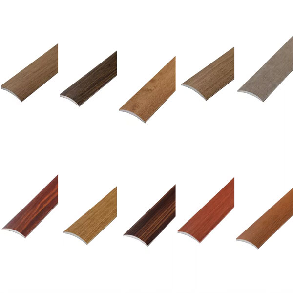 Self-Adhesive Aluminium Wood Effect Door Threshold Edging Trim