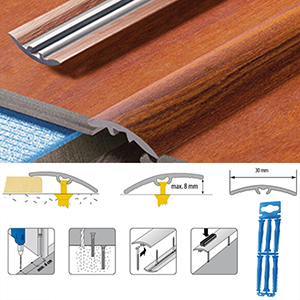 Self Adhesive UPVC Wood Effect Door Threshold Edging Floor Trim