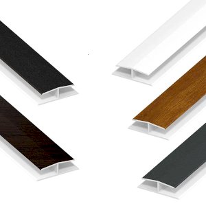 Soffit Joint 300mm PVC H Trim Plastic Board Jointing Strip