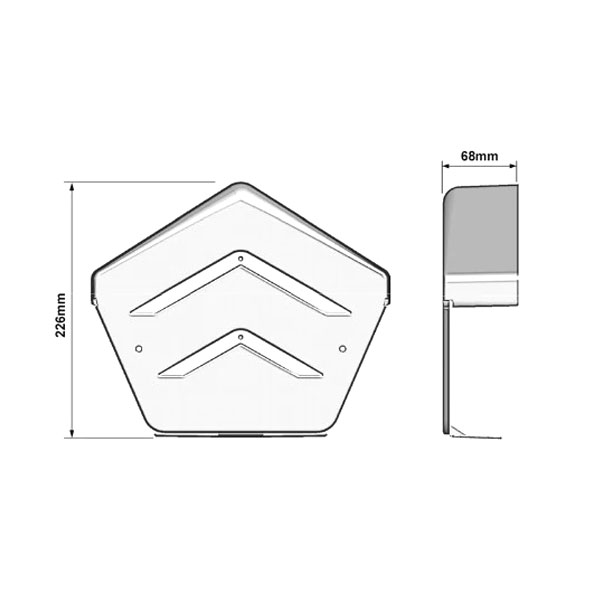 PVC Square Dry U Verge Roof Kit