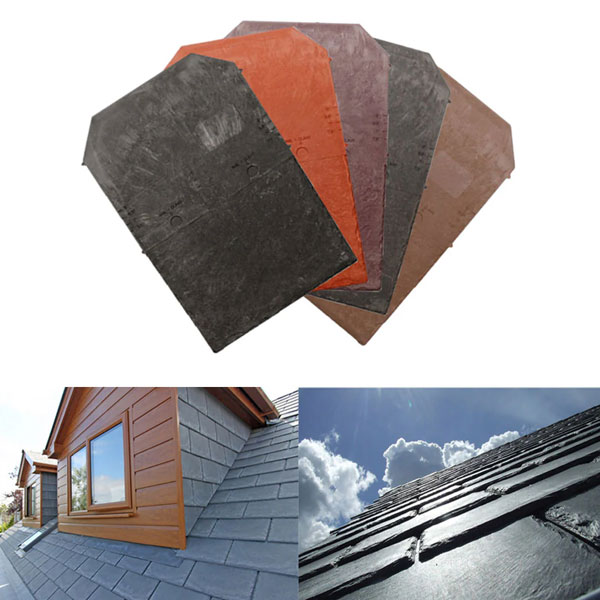 Plastic Slate Tiles Synthetic Tapco Roof Shingles