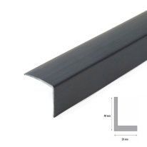 Unequal Anthracite Plastic Pvc Corner 90 Degree Angle Trim 1m Long