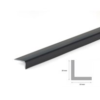 Unequal Anthracite Plastic Pvc Corner 90 Degree Angle Trim 1m Long