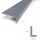 Unequal Gray Plastic PVC Corner 90 Degree Angle Trim 2.5m Long