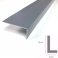 Unequal Gray Plastic PVC Corner 90 Degree Angle Trim 2.5m Long