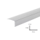 Unequal PVC Plastic Corner 90 Degree Angle Trim 