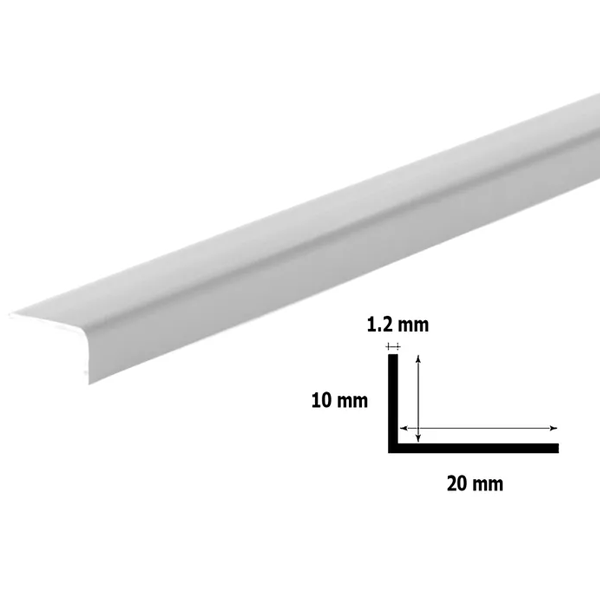 Unequal PVC Plastic Corner 90 Degree Angle Trim 