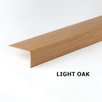 Unequal Wood Effect Plastic PVC Corner 90 Degree Angle Trim 1m Long