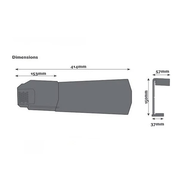 UPVC Dry Verge Units - 414mm Long