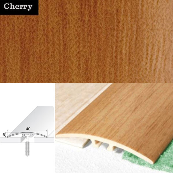 UPVC Wood Effect Screw Fix Door Threshold For Carpet & Laminate Floor