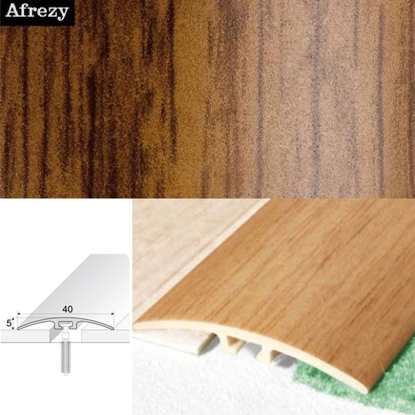 UPVC Wood Effect Screw Fix Door Threshold For Carpet & Laminate Floor