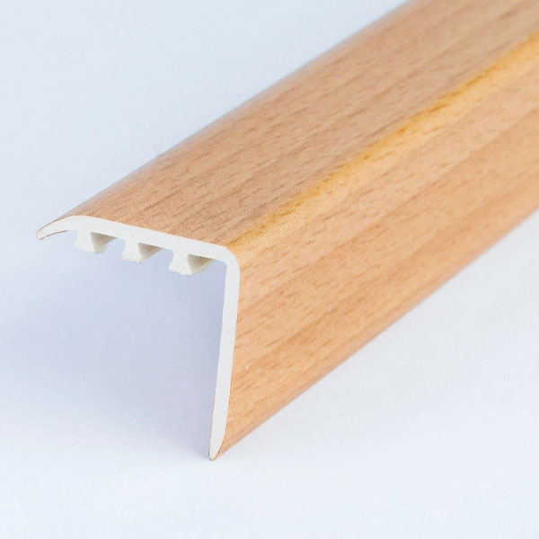 UPVC Wood Effect Stair Nosing Edge Trim 25mm x 25mm