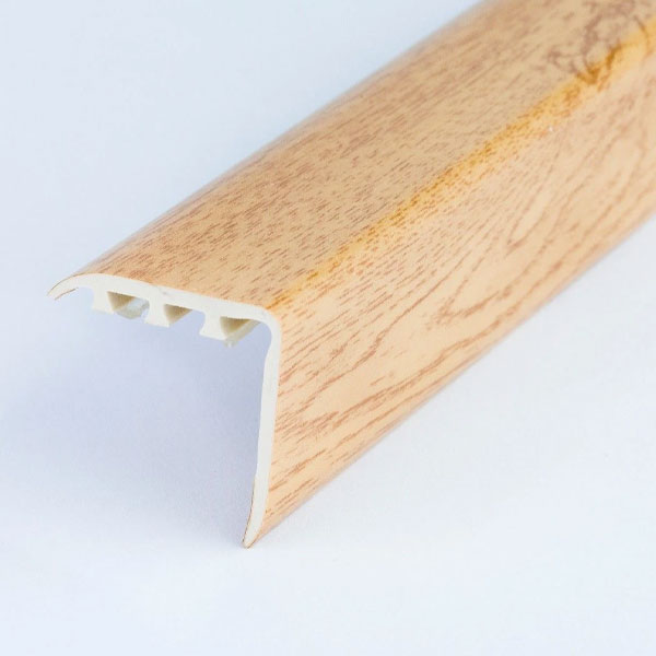 UPVC Wood Effect Stair Nosing Edge Trim 25mm x 25mm