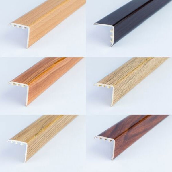 UPVC Wood Effect Stair Nosing Edge Trim 25mm x 25mm
