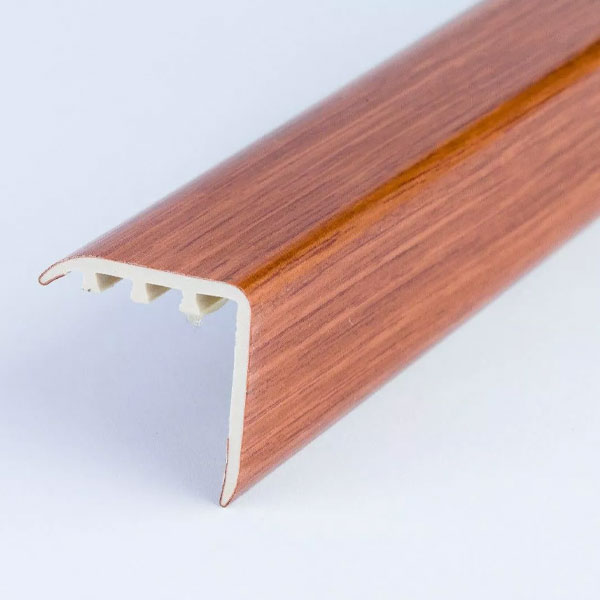 UPVC Wood Effect Stair Nosing Edge Trim 25mm x 25mm