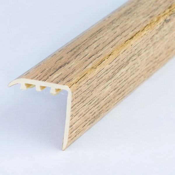 UPVC Wood Effect Stair Nosing Edge Trim 25mm x 25mm