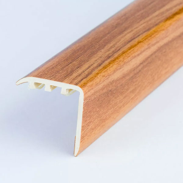 UPVC Wood Effect Stair Nosing Edge Trim 25mm x 25mm