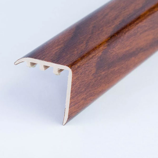 UPVC Wood Effect Stair Nosing Edge Trim 25mm x 25mm