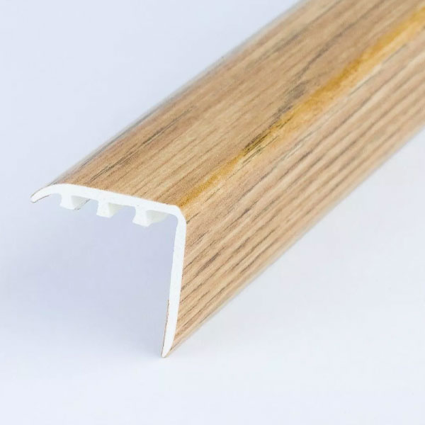 UPVC Wood Effect Stair Nosing Edge Trim 25mm x 25mm