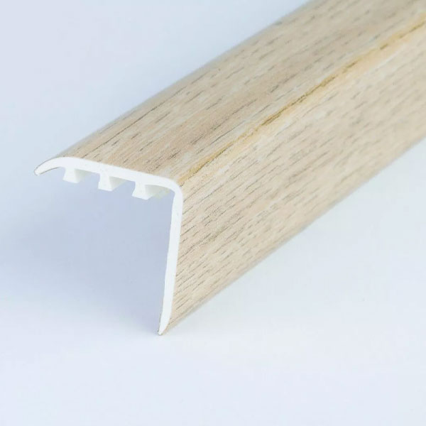 UPVC Wood Effect Stair Nosing Edge Trim 25mm x 25mm