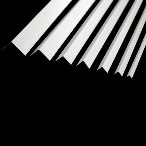 White Plastic Pvc Corner 90 Degree Angle Trim 1m Long